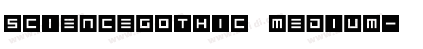 ScienceGothic Medium字体转换